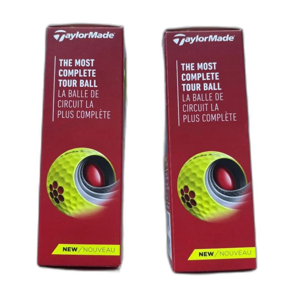 TaylorMade TP5x Hi-Visability Yellow Golf Balls (2 Sleeves of 3) New!